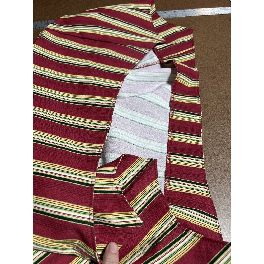Longaberger Basket Holiday Stripe Liner Basket Liner 2006 Nature Holiday Hostess